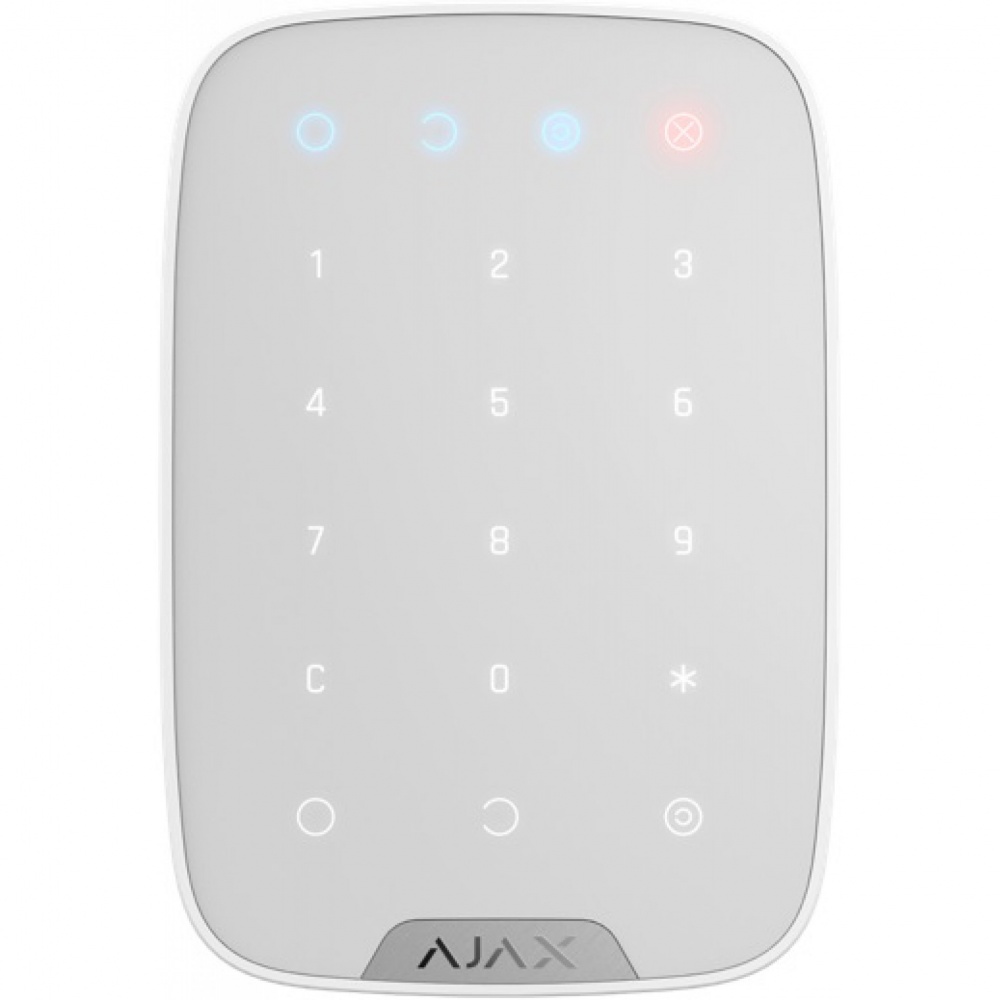 AJAX KeyPad белый Беспроводная сенсорная клавиатура