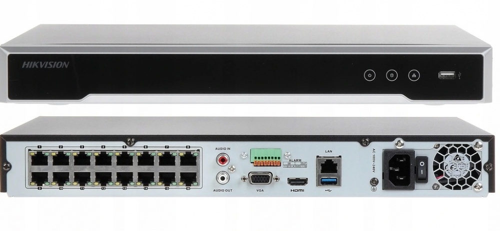 Hikvision DS-7616NI-K2/16P 16-канальный IP-видеорегистратор с 16-ю PoE и поддерджкой 2 до 6Тб