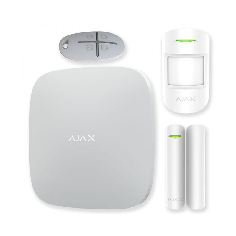 AJAX Hub Kit белый Комплект (Hub-1шт, MotionProtect-1шт, DoorProtect-1шт, SpaceControl-1шт)
