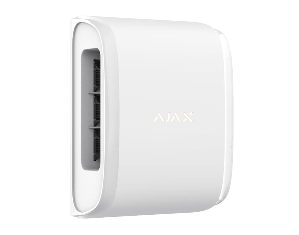 AJAX DualCurtain Outdoor белый Двунаправленный уличный датчик движения штора