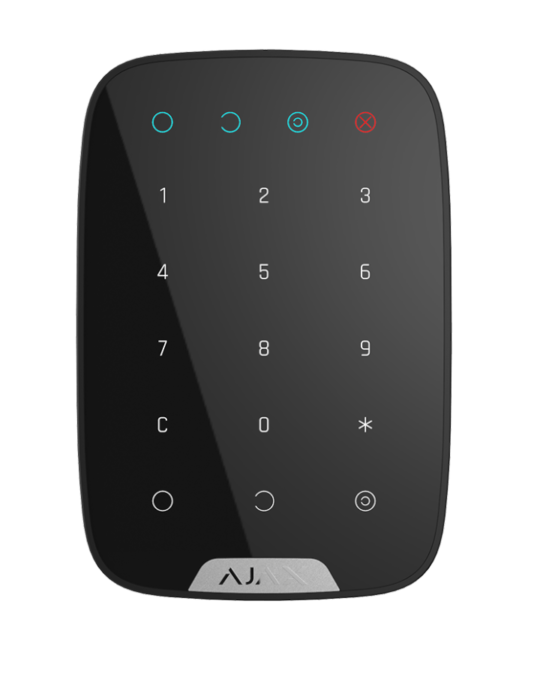 AJAX KeyPad черный Беспроводная сенсорная клавиатура